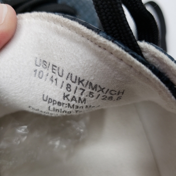 Kenneth Cole Kam Blue Synthetic Snakeprint Sneakers sz 10M - Picture 7 of 9